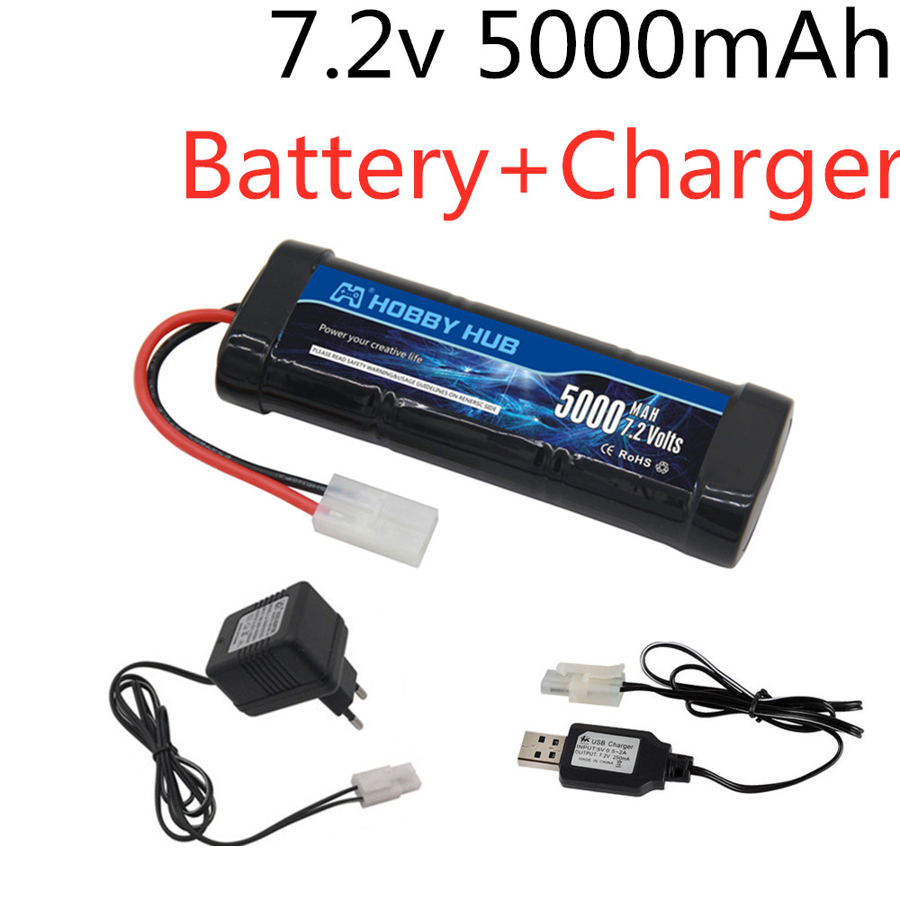 Rc Hobby Rc - 7.2V 5000mAh Ni-Mh-batterij met Tamiya-stekker met