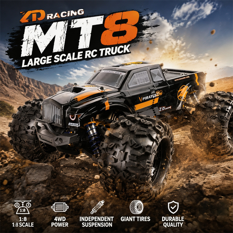 Rc Hobby Grade Monster Truck - Nieuwe ZD Racing MT8 RC Monster