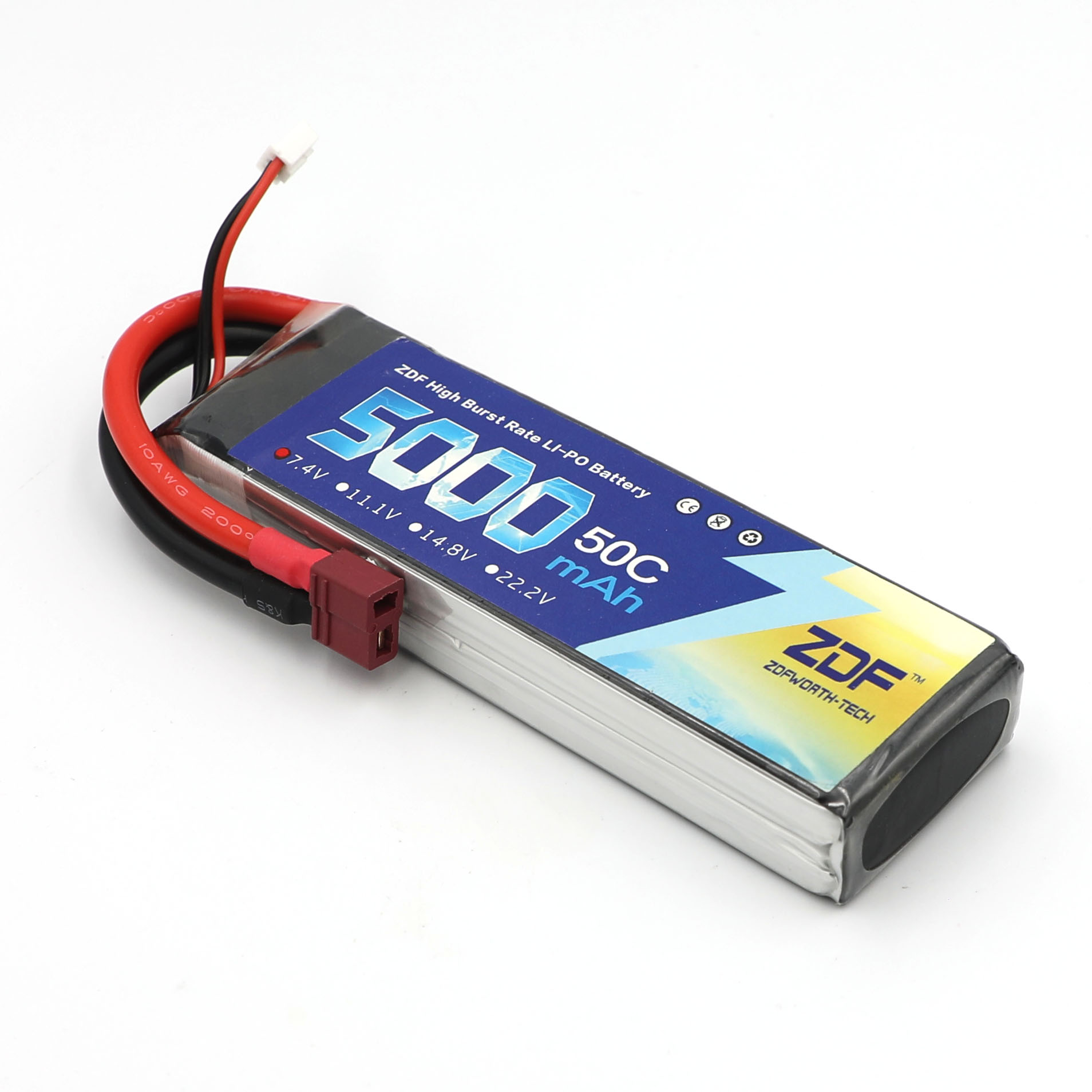 Rc Remo Hobby - ZDF RC Lipo Batterij 7.4V 5000mah