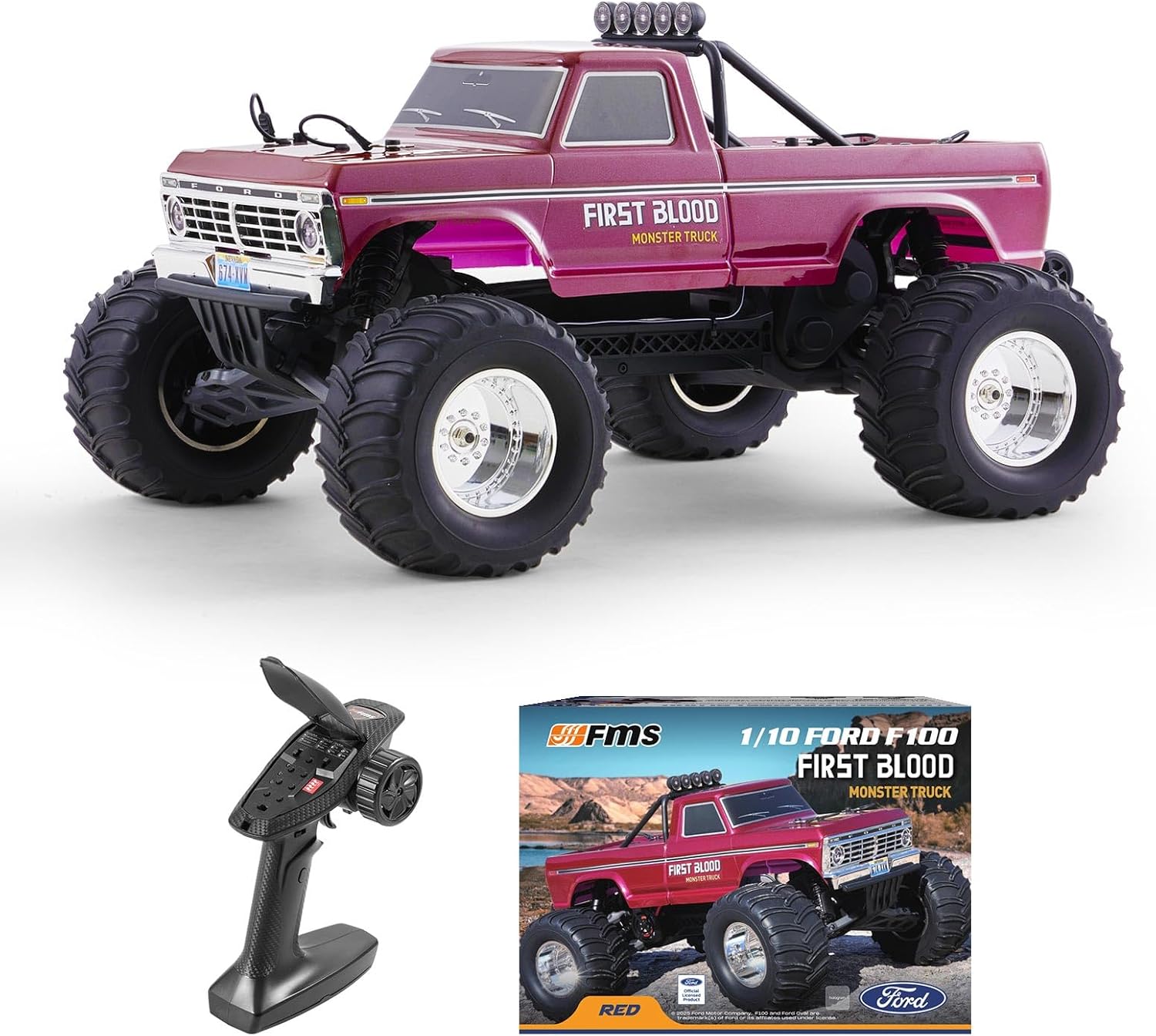 Rc Hobby Grade Monster Truck - 1/10 Schaal Ford F-100 RC Monster