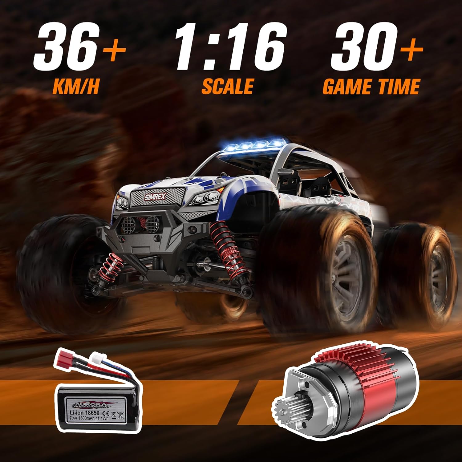1/16 Schaal Hobbyklasse 4WD RC - Rc Hobby Grade Monster Truck recensie en prijs