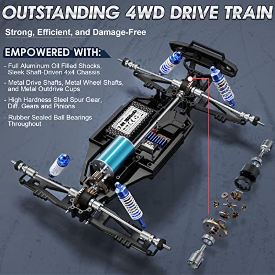 4x4 off-road RC monstertruck v - Rc Hobby Grade Monster Truck recensie en prijs