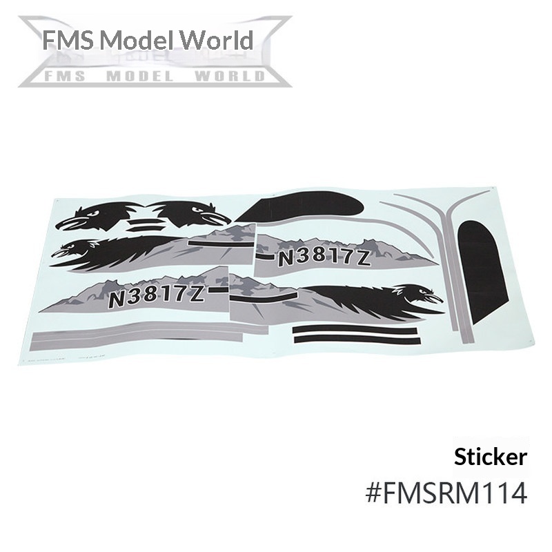 FMS RC Vliegtuig Decals Voor 1 - Rc Hobby Rc recensie en prijs
