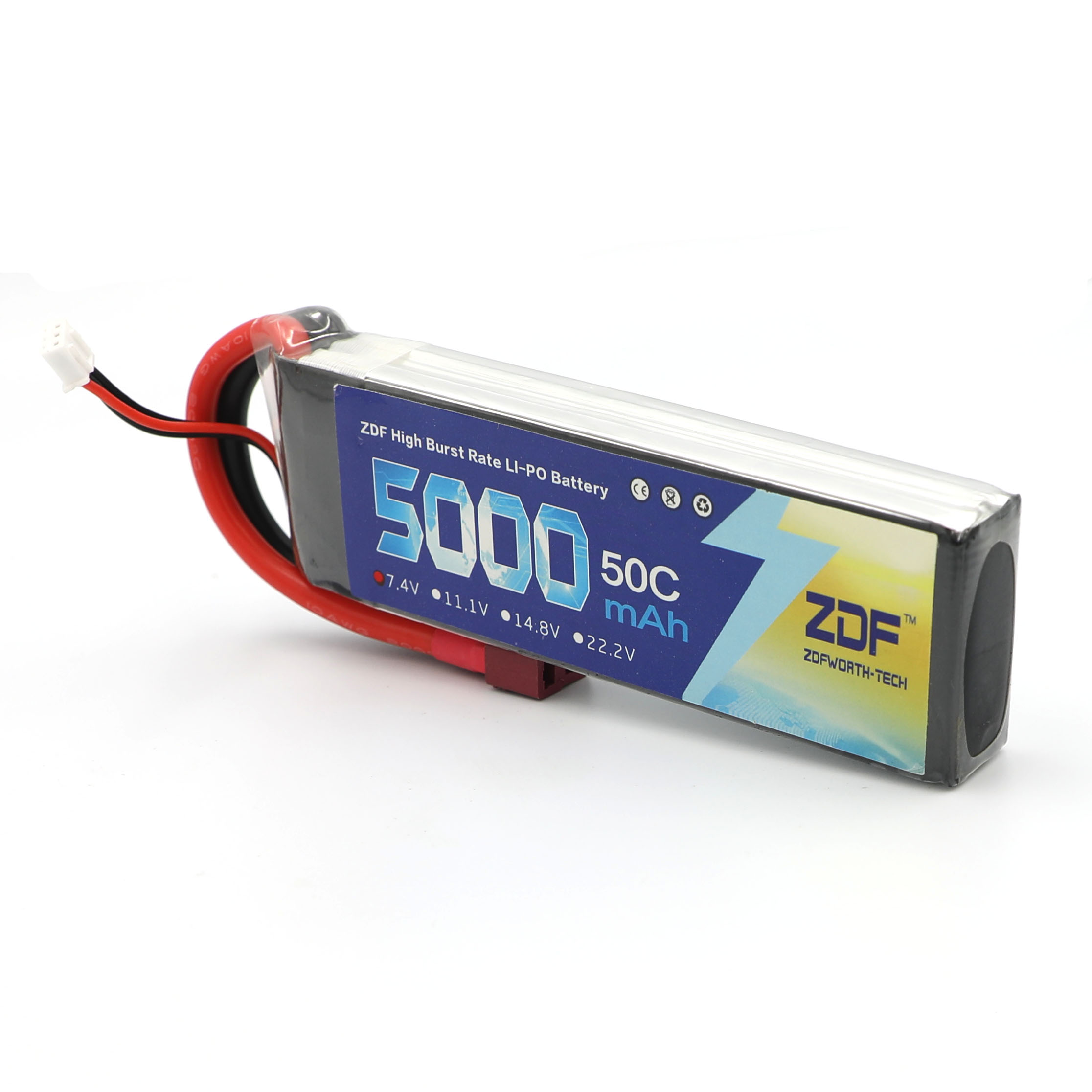 ZDF RC Lipo Batterij 7.4V 5000 - Rc Remo Hobby recensie en prijs