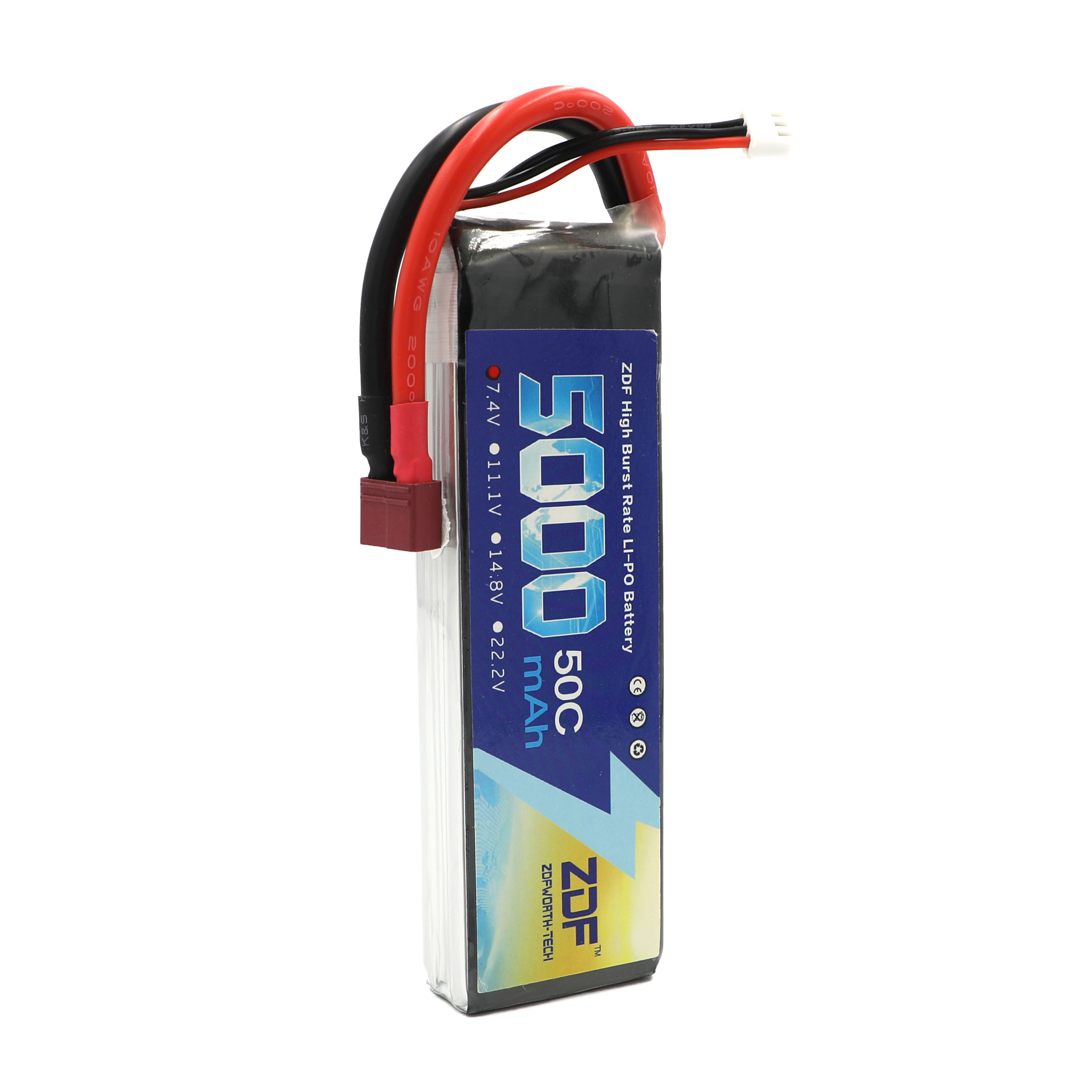 ZDF RC Lipo Batterij 7.4V 5000 - Rc Remo Hobby recensie en prijs