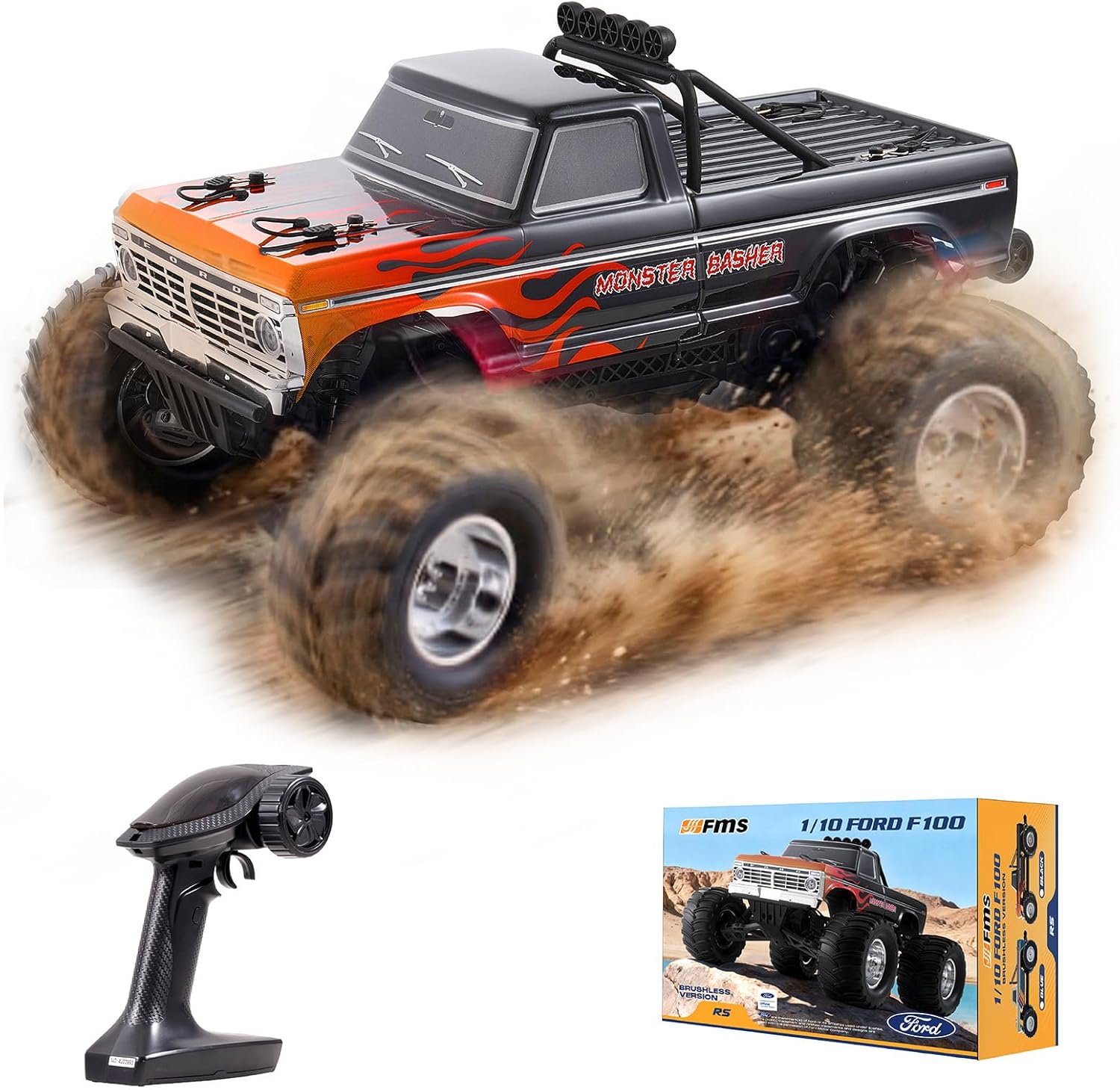 1/10 Ford F-100 Brushless Mons - Rc Hobby Grade Monster Truck recensie en prijs