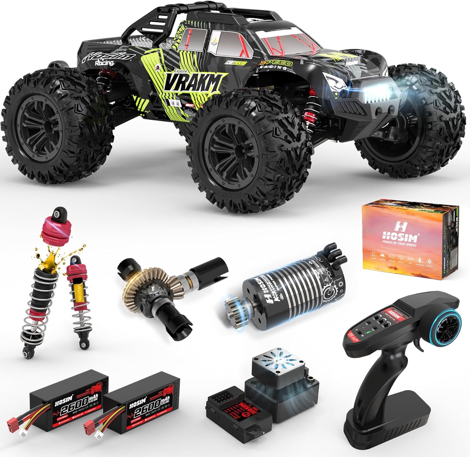 Volwassen borstelloze RC-auto, - Rc Hobby Grade Monster Truck recensie en prijs