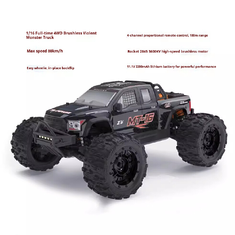 ZD MT16 1/16 schaal borstelloz - Rc Hobby Grade Monster Truck recensie en prijs